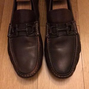 Salvatore Ferragamo authentic dark brown drivers
